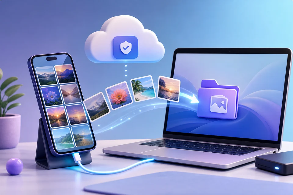 Sauvegarder les photos du smartphone